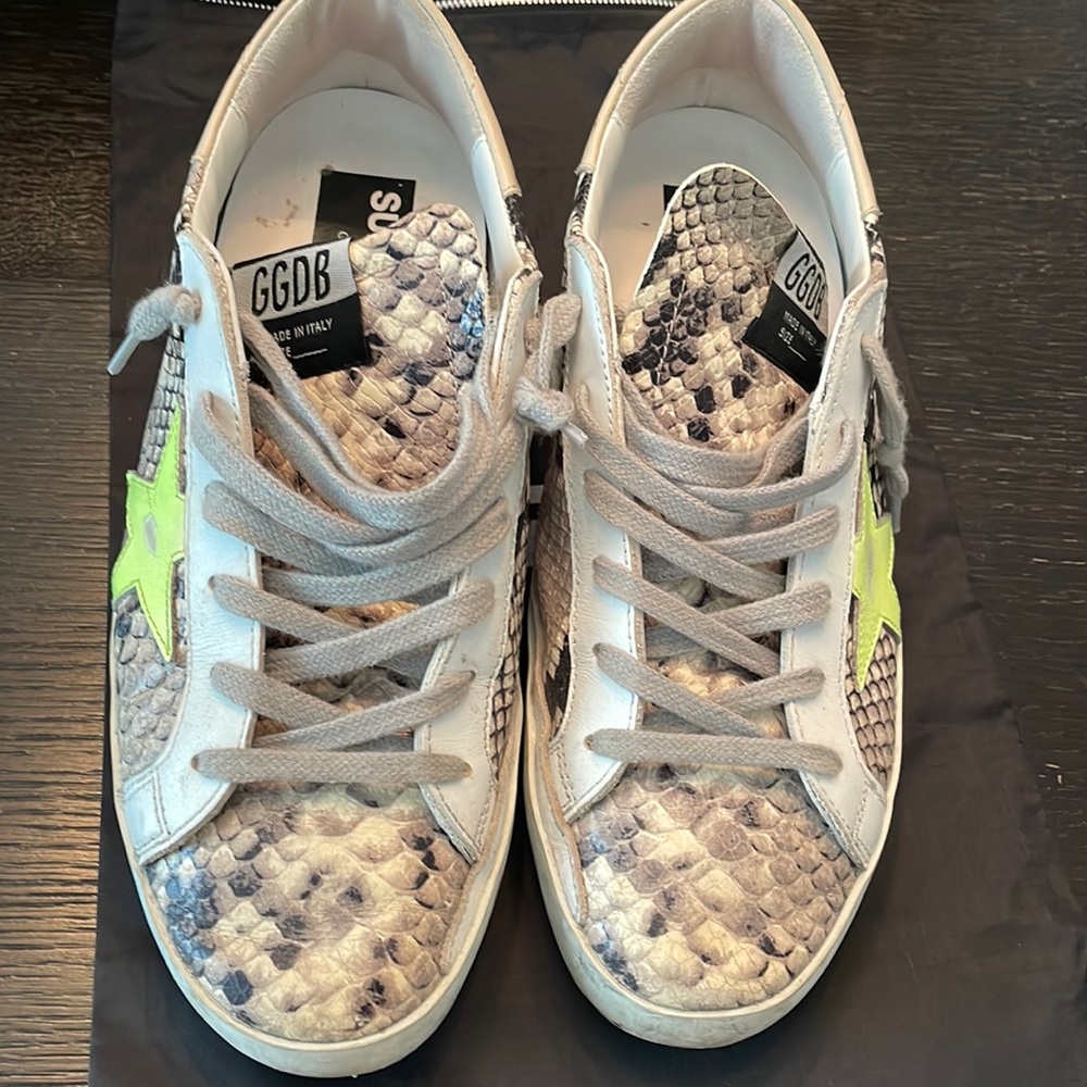Special edition snakeskin golden goose sneakers